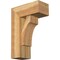 Ekena Millwork Westlake Block Rough Sawn Bracket w/ Offset Brace, Western Red Cedar, 8"W x 18"D x 26"H BKT0806X18X26WTL05RWR - alternate 1